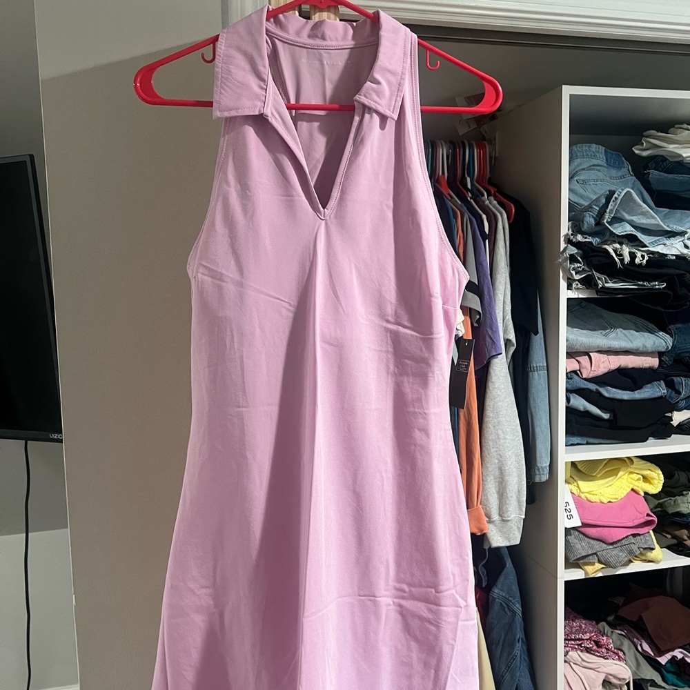 Pink Halter active Dress - Picture 2 of 3